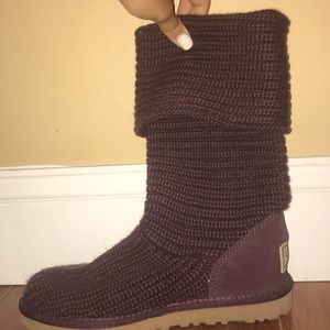 Purple Knit Uggs